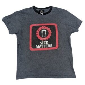 Guinness Beer The Big‎ Pint "Size Matters" Short Sleeve T-Shirt Men's Large